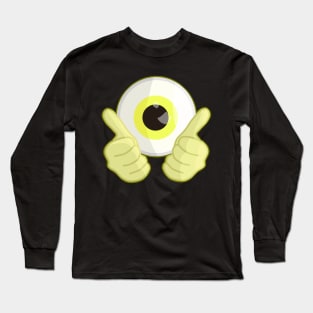 Thumbs up for eyes Yellow Long Sleeve T-Shirt